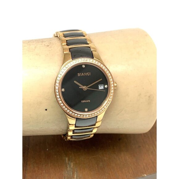 Roberto Bianci Women\'s Watch RB2951 Quartz Rose Gold Black Ceramic 28mm main image 6